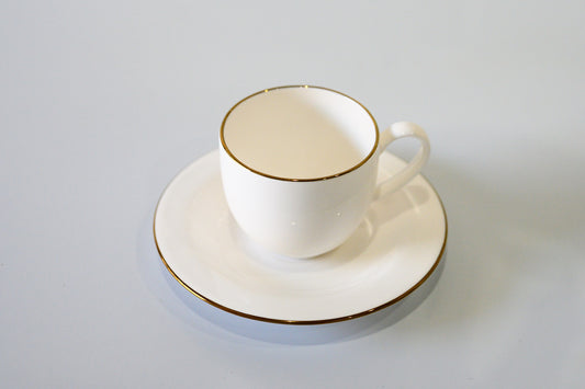Xícaras de Chá com Pires Gold – 6 unidades