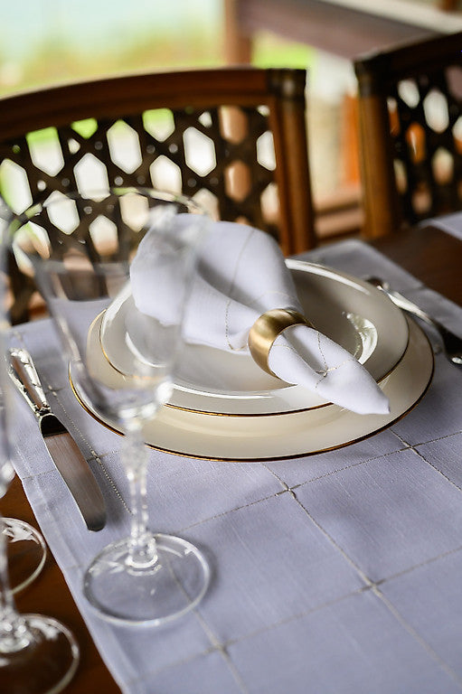 Caminho de mesa Unité Sirius Branco