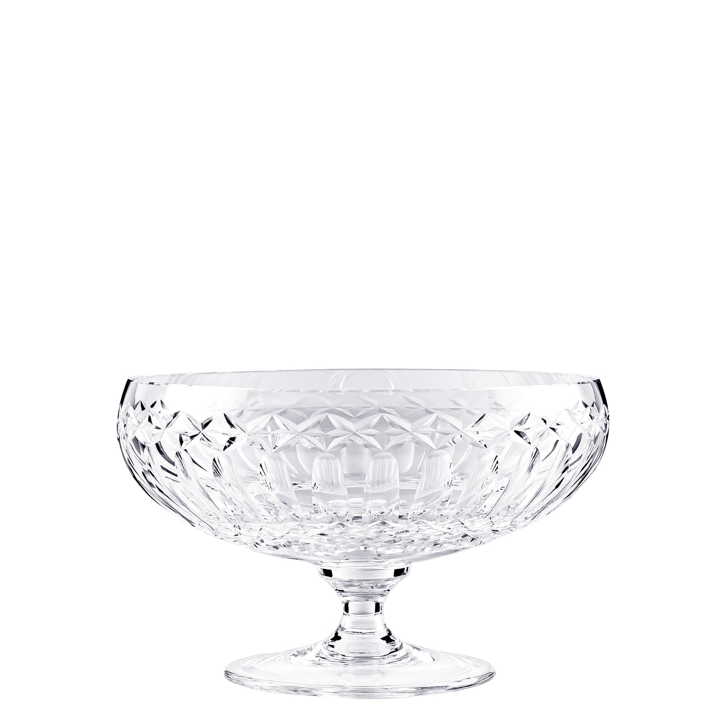 Taça Alta de Cristal Lapidado