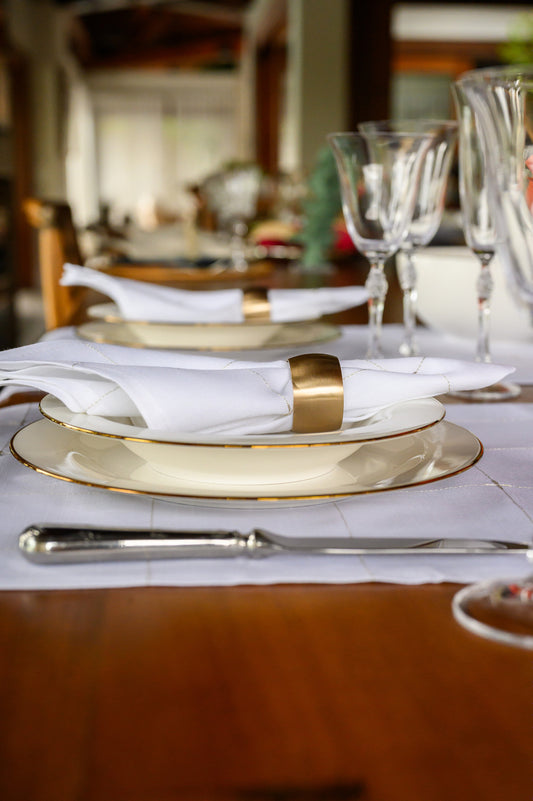 Pratos Fundos Gold – 6 unidades