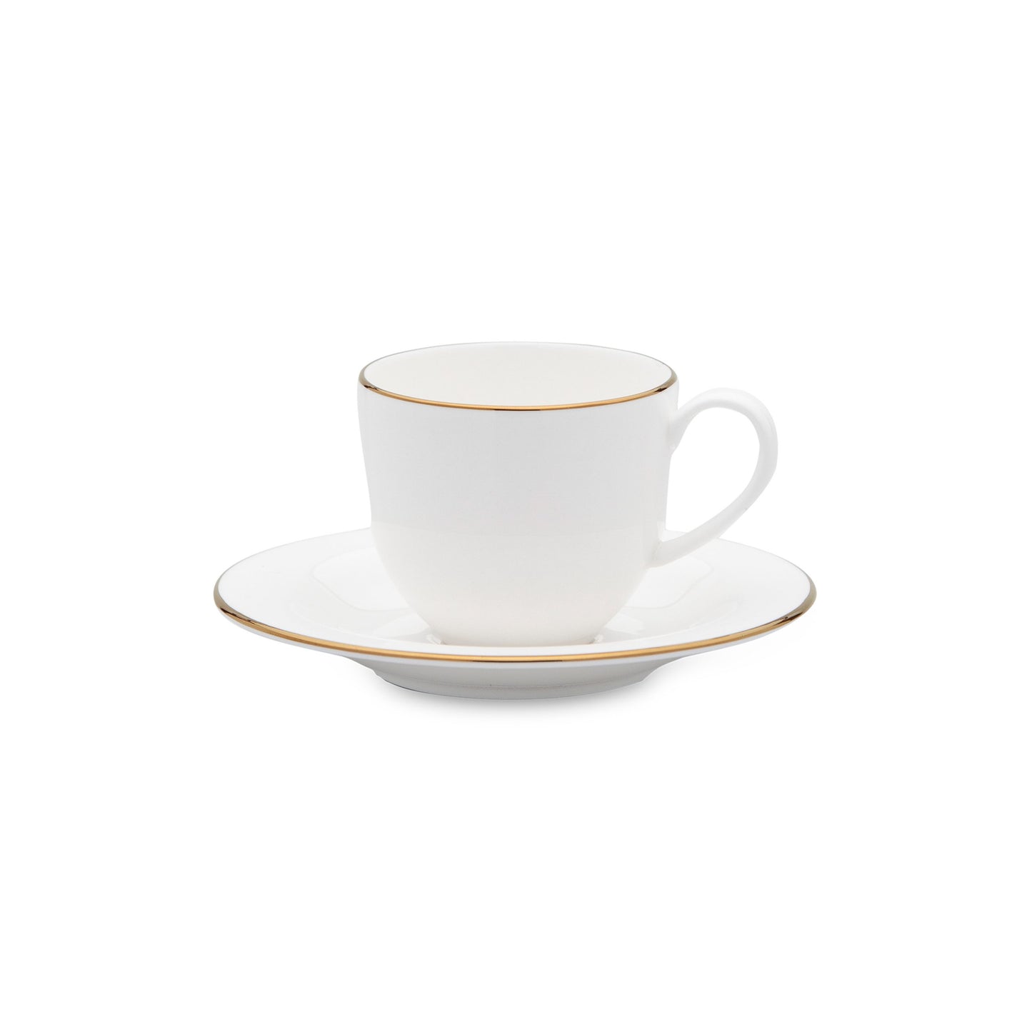 Xícaras de Café com Pires Gold – 6 unidades