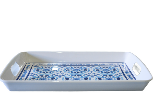 Bandeja de Servir com alca Blues em Melamina