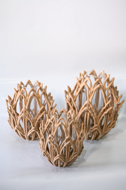 Vaso Zinnia Nude - Pequeno