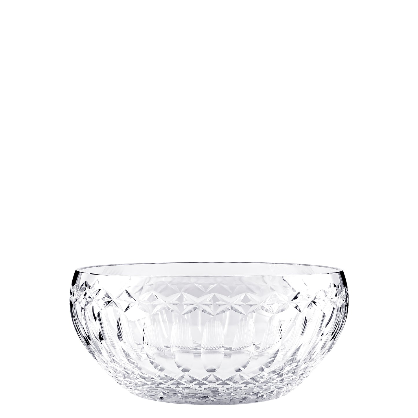 Saladeira Isolde – Cristal com lapidacoes geomatricas