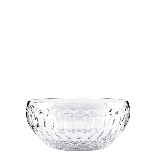 Saladeira Isolde – Cristal com lapidacoes geomatricas