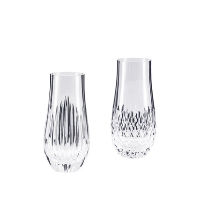 Dupla de Vasos em Cristal Lapidado – Lumière & Solenne