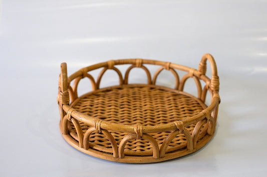 Bandeja em Rattan com Alças