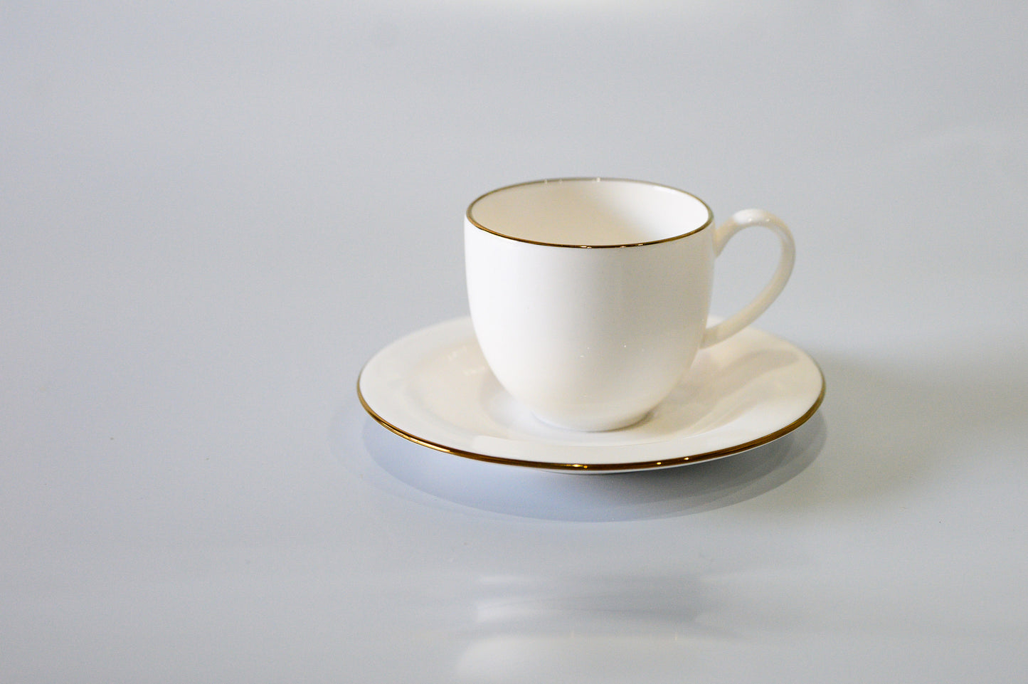 Xícaras de Café com Pires Gold –  6 unidades