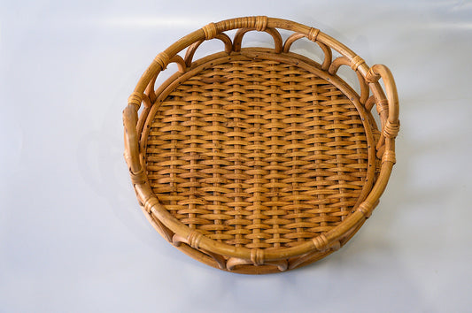 Bandeja em Rattan com Alças