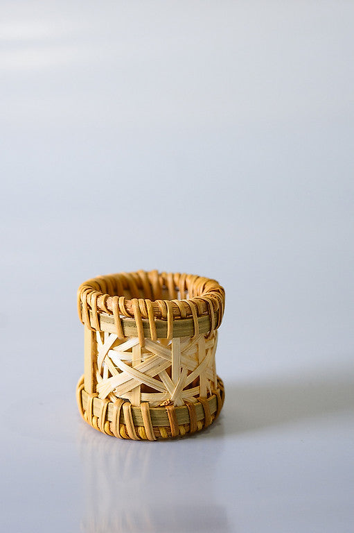 Anel de Guardanapo Rattan natural  -  Coleção Naturalis - 4 Peças
