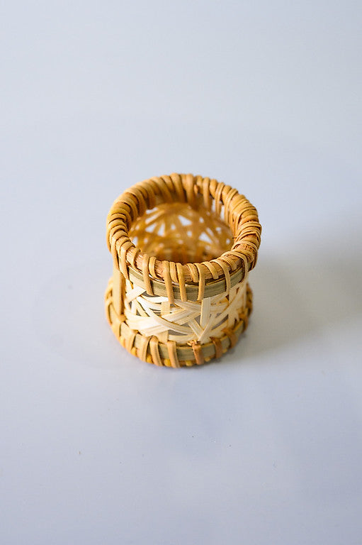 Anel de Guardanapo Rattan natural  -  Coleção Naturalis - 4 Peças